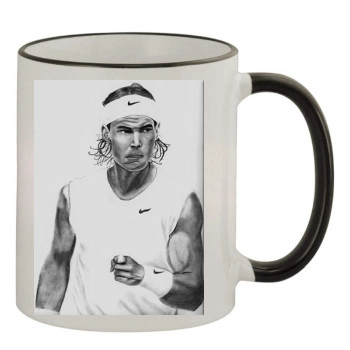 Rafael Nadal 11oz Colored Rim & Handle Mug