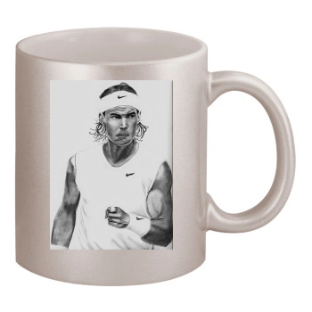 Rafael Nadal 11oz Metallic Silver Mug