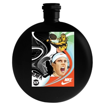 Rafael Nadal Round Flask