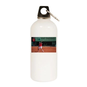 Rafael Nadal White Water Bottle With Carabiner