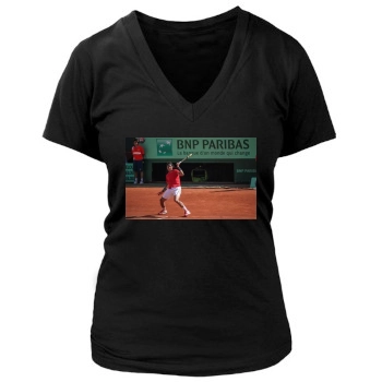 Rafael Nadal Women's Deep V-Neck TShirt