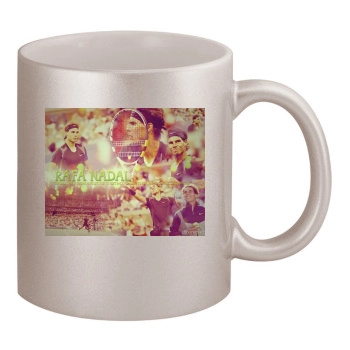 Rafael Nadal 11oz Metallic Silver Mug