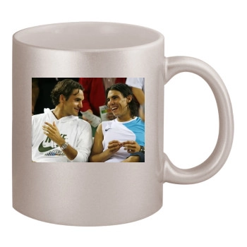 Rafael Nadal 11oz Metallic Silver Mug