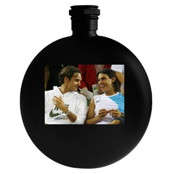 Rafael Nadal Round Flask