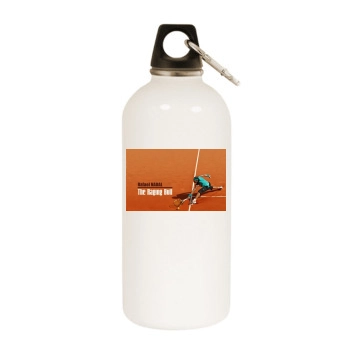 Rafael Nadal White Water Bottle With Carabiner