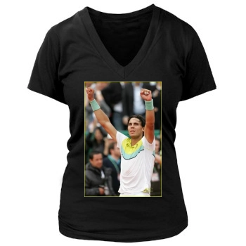 Rafael Nadal Women's Deep V-Neck TShirt