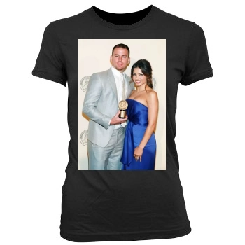 Channing Tatum Women's Junior Cut Crewneck T-Shirt