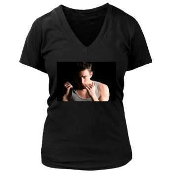 Channing Tatum Women's Deep V-Neck TShirt