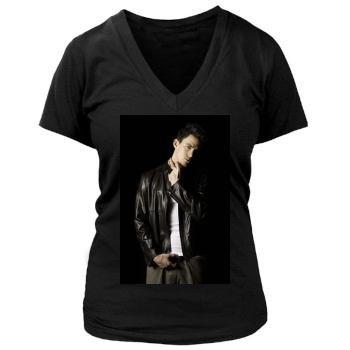 Channing Tatum Women's Deep V-Neck TShirt