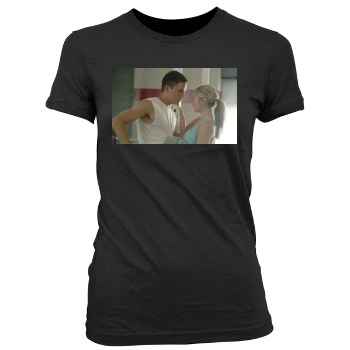 Channing Tatum Women's Junior Cut Crewneck T-Shirt