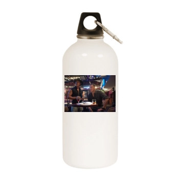 Channing Tatum White Water Bottle With Carabiner