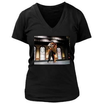 Channing Tatum Women's Deep V-Neck TShirt