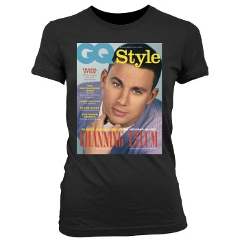 Channing Tatum Women's Junior Cut Crewneck T-Shirt