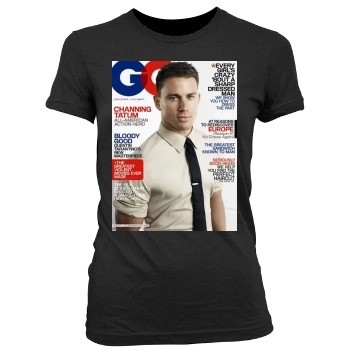 Channing Tatum Women's Junior Cut Crewneck T-Shirt