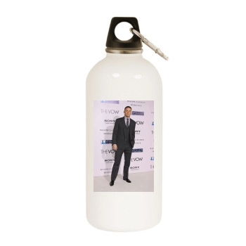 Channing Tatum White Water Bottle With Carabiner