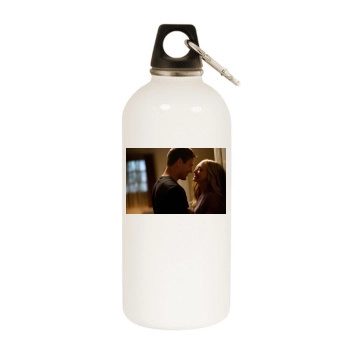 Channing Tatum White Water Bottle With Carabiner