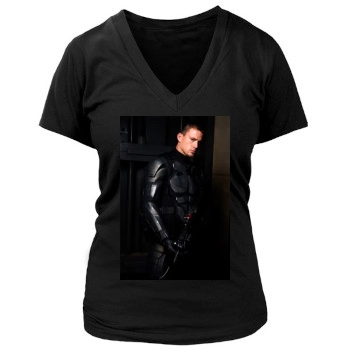 Channing Tatum Women's Deep V-Neck TShirt