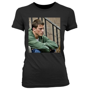 Channing Tatum Women's Junior Cut Crewneck T-Shirt