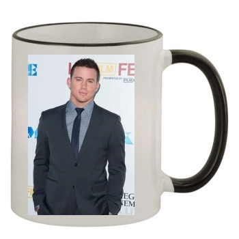 Channing Tatum 11oz Colored Rim & Handle Mug