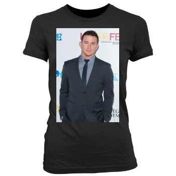 Channing Tatum Women's Junior Cut Crewneck T-Shirt