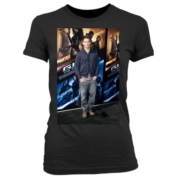 Channing Tatum Women's Junior Cut Crewneck T-Shirt