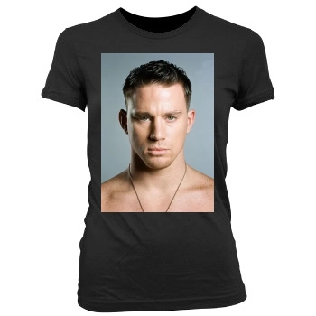 Channing Tatum Women's Junior Cut Crewneck T-Shirt