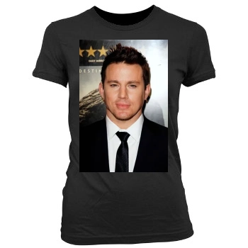 Channing Tatum Women's Junior Cut Crewneck T-Shirt