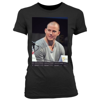 Channing Tatum Women's Junior Cut Crewneck T-Shirt