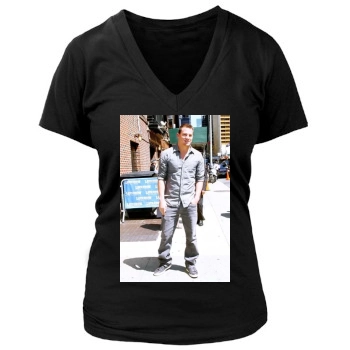 Channing Tatum Women's Deep V-Neck TShirt