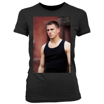 Channing Tatum Women's Junior Cut Crewneck T-Shirt