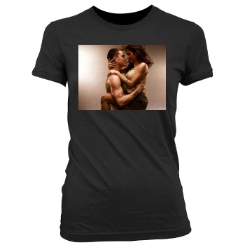 Channing Tatum Women's Junior Cut Crewneck T-Shirt