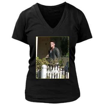 Channing Tatum Women's Deep V-Neck TShirt