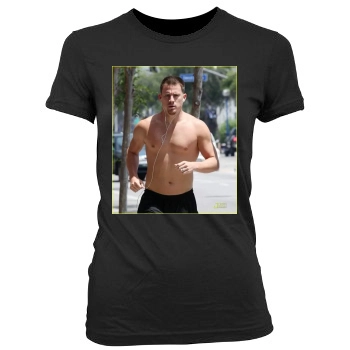 Channing Tatum Women's Junior Cut Crewneck T-Shirt