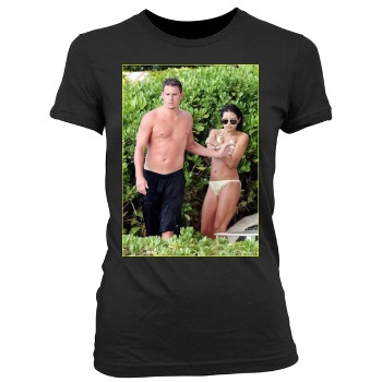 Channing Tatum Women's Junior Cut Crewneck T-Shirt