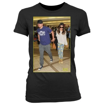 Channing Tatum Women's Junior Cut Crewneck T-Shirt