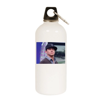 Channing Tatum White Water Bottle With Carabiner