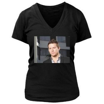 Channing Tatum Women's Deep V-Neck TShirt