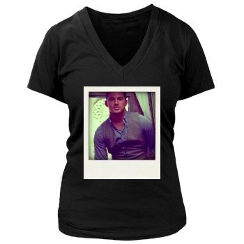 Channing Tatum Women's Deep V-Neck TShirt