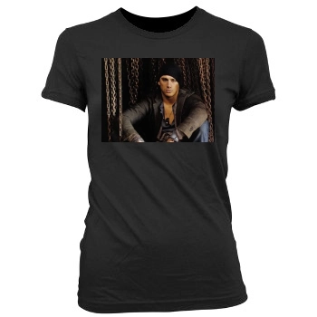 Channing Tatum Women's Junior Cut Crewneck T-Shirt