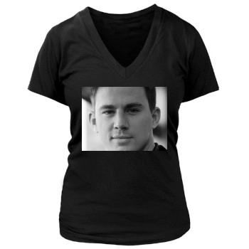 Channing Tatum Women's Deep V-Neck TShirt