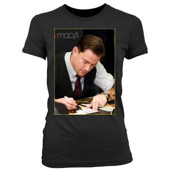 Channing Tatum Women's Junior Cut Crewneck T-Shirt