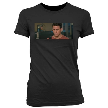 Channing Tatum Women's Junior Cut Crewneck T-Shirt