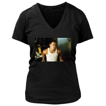 Channing Tatum Women's Deep V-Neck TShirt