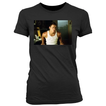 Channing Tatum Women's Junior Cut Crewneck T-Shirt