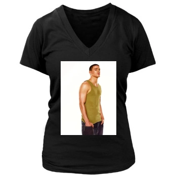 Channing Tatum Women's Deep V-Neck TShirt