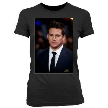 Channing Tatum Women's Junior Cut Crewneck T-Shirt