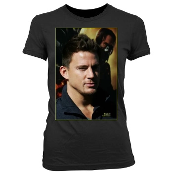 Channing Tatum Women's Junior Cut Crewneck T-Shirt