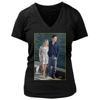 Channing Tatum Women's Deep V-Neck TShirt