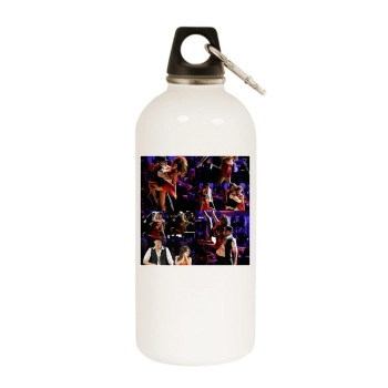 Channing Tatum White Water Bottle With Carabiner