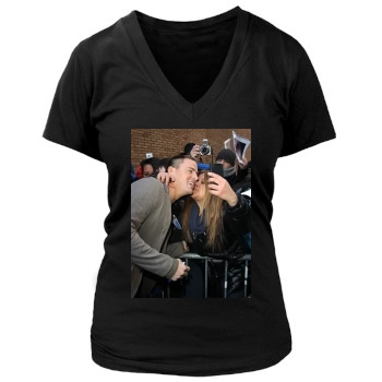 Channing Tatum Women's Deep V-Neck TShirt